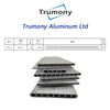 extruded air to water system Aluminium multi channel channel tube