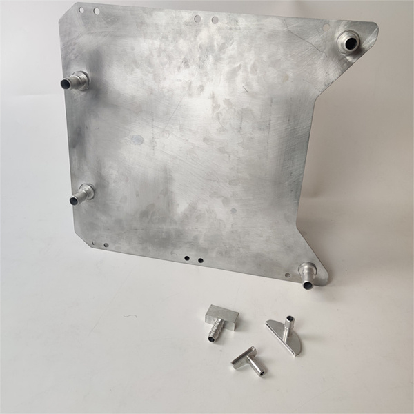 Powder Coated Lithium Ion Battery Quattro Thin Water Cooling System Aluminum Water Cooling Plate