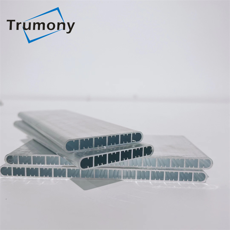 Micro Channel Heat Exchanger Air Cooler Thin Wall Aluminum Flat Tube Extrusion