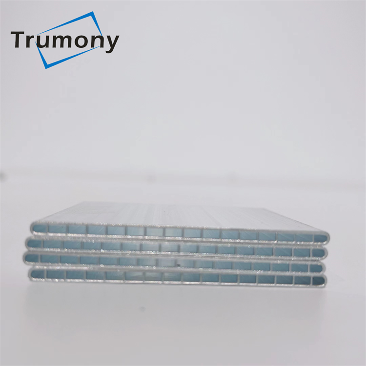 Flat Aluminum Extrusion Multiple-chamber Radiator Tube Solution for Automotive Car Water Cooling System 