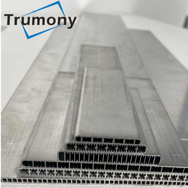  Aluminum Radiator Flat Tube Microchannel Parallel Flow Condenser Tube 