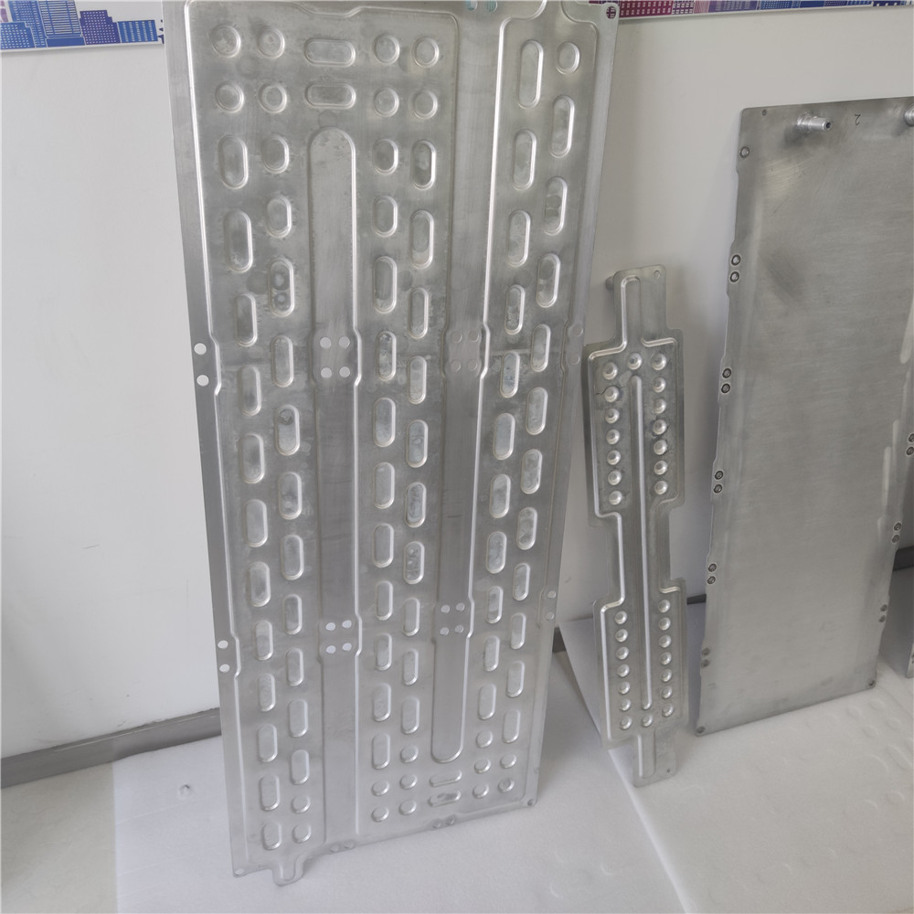 T3 construction vehicle bus 18650 cell battery pack vacuum brazing water cooling aluminum aluminium plate