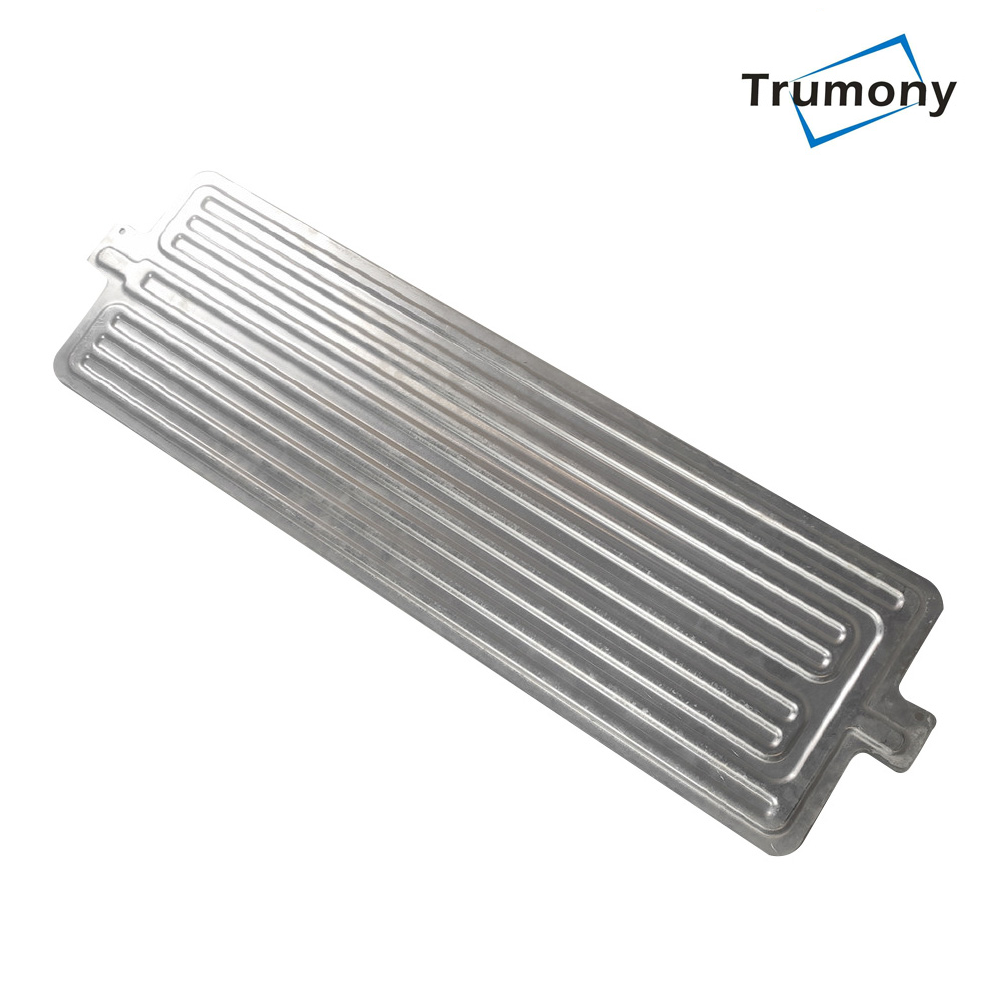 Aluminum Cooled Plate Heat Exchanger Liquid Cooling Tube for Electric Vehicle Battery 